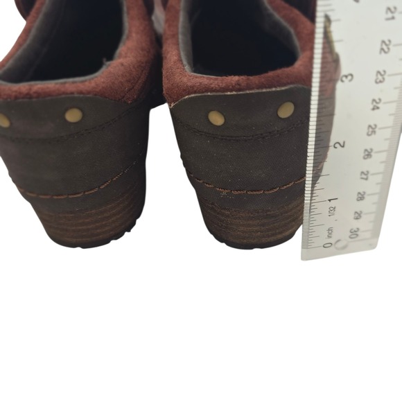 Merrell Brown Leather Ankle Boots Clogs Mules Slip On Womens 7.5 - Picture 7 of 10